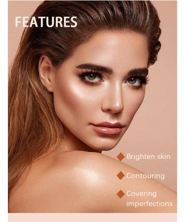 2-in-1 Dual Head Contour Stick Highlight and Contour Stick Long Lasting Waterproof Contour Stick Set (01) - Buy Online on GoSupps.com