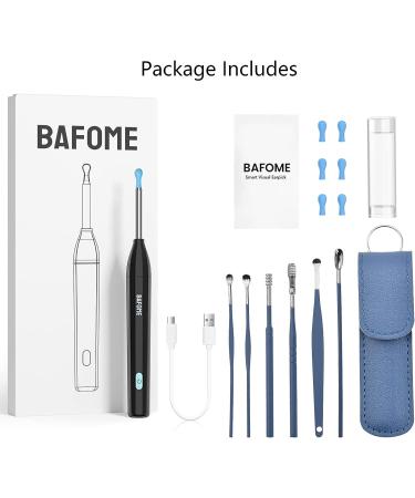 BAFOME Ear Cleaner Camera Kit 1920HD | WiFi Ear Wax Remover Tool with Light | Earwax Removal for iOS Android | Black - Buy Online on GoSupps.com