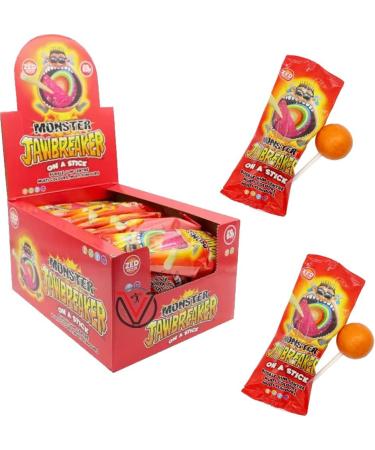 Zed Candy Monster Jawbreaker On A Stick 60g | Pick Any Number of Packs - Buy Online on GoSupps.com