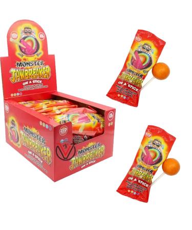 Zed Candy Monster Jawbreaker On A Stick 60g | Pick Any Number of Packs