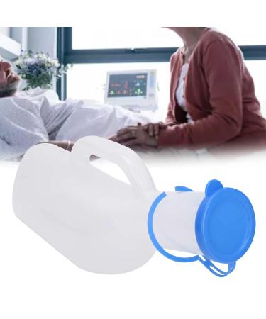 Urine Bottle 1000ml Men Plastic Urinal Male Elderly Bedridden Patient Urine Pee Bottle Reusable Toilet Pee Bucket Urine Collection Funnel Urine Bag Urine Collector For Men Bedside Travel Home