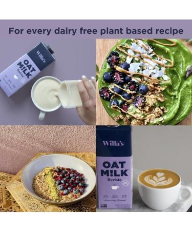 Willa's Organic Oat Milk - Barista - Pack of 6 - 32 Fl Oz. - Buy Online on GoSupps.com