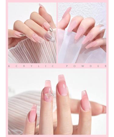 EBANKU Pink Acrylic Powder 120g - Large Capacity Professional Nail Extension Powder for Long-Lasting Nail Carving - No Lamp Needed - Buy Online on GoSupps.com