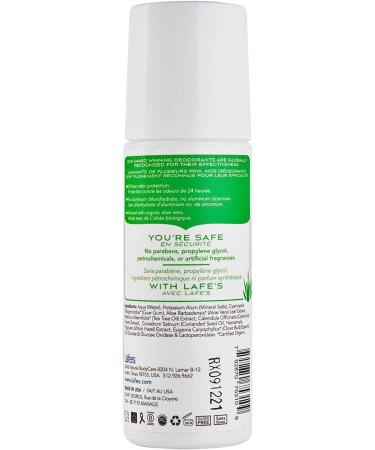 Lafe's Natural Deodorant | 3oz Roll-On | Aluminum-Free, Paraben-Free | 24-Hour Extra Strength Protection | 3 Pack for Men & Women - Buy Online on GoSupps.com