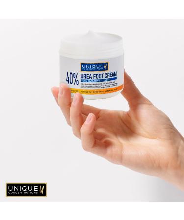Buy 40% Urea Foot Cream with 2% Salicylic Acid - Intensive Moisturizing & Exfoliating for Dry Cracked Heels Feet Hands Elbows & Knees - 4.6 oz Deep Repair - Buy Online on GoSupps.com