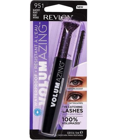 Revlon Volumazing Mascara Waterproof Volume and Length False Eyelash Effect 24H Hold Intense Black (9ml) 951 Blackest Black - Buy Online on GoSupps.com