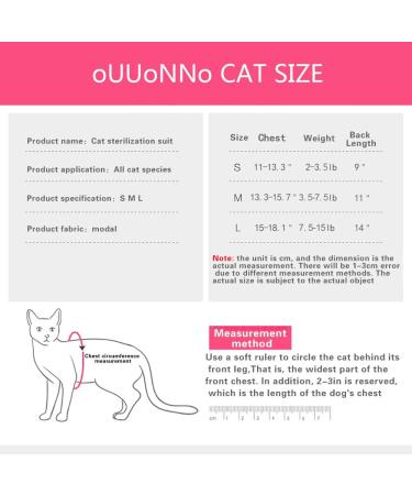 Ouuonno Wound Surgery Recovery Suit for Cats - Blue S | Ideal Post-Op Pajama Suit & E-Collar Alternative for Abdominal Wounds & Skin Diseases - International Shipping - Buy Online on GoSupps.com