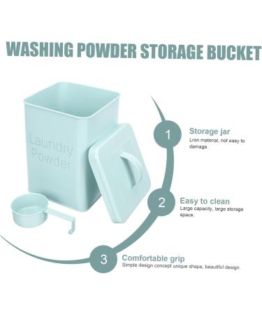 Didiseaon 2 Sets Washing Storage Bucket Flour Dispenser Method Laundry Wrought Iron Sky-blue 1 count (Pack of 1) Sky-bluex2pcs - Buy Online on GoSupps.com