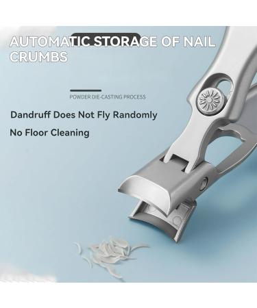 Nail Clippers Ultra Sharp Sturdy Fingernail and Toenail Clipper Automatic Nail Clippers for Men Nail Clippers for Thick Nails Easy to Use (Black) - Buy Online on GoSupps.com
