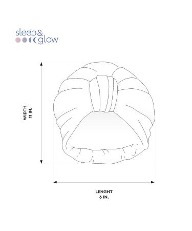 Sleep & Glow Double Layered Silk Hair Turban for Healthy Hair - Rose Smoke - Buy Online on GoSupps.com