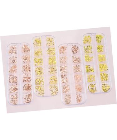 FOMIYES 1 Box Rose Gold Decorations Manicure Tools Manicure Decoration Stud Nail 3d Size 1 Picture 4 - Buy Online on GoSupps.com