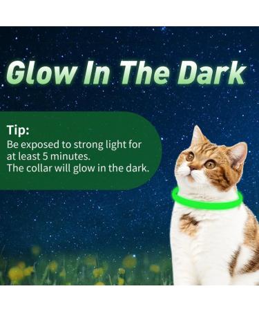 WEALLIN Luminous Repellent Cats Collars - Strong Pant-Based Formula for Slow Release & Water-Resistant - 2 Pack Adjustable Collars for Cats - Green - Buy Online on GoSupps.com