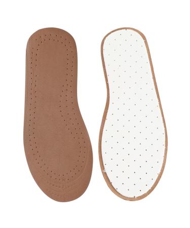 Hemoton 1 Pair Kids Shoe Inserts Kids Insoles for Shoes Latex Shoe Cushions Sweat Absorbent Shoe Insoles Shoe Mat Shoe Cushions Kids Shoe Pads for Child Breathable Men and Women Brown L