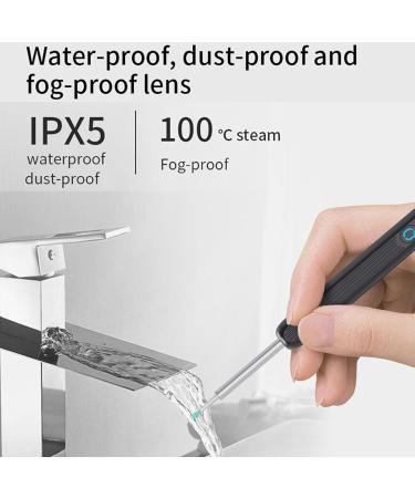 Smart Visual Ear Wax Removal Tool - LED Otoscope Endoscope Ear Cleaner for Visible Wax Elimination & Ear Health Care - White - Buy Online on GoSupps.com