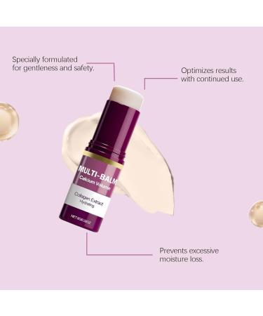 Auristeel Calcium Multi-Balm Stick (2-Pack) Collagen Moisturing Stick Korean Anti-Aging Formula Firming Skin Treatment For Face Eyes Neck Hydratin - Buy Online on GoSupps.com