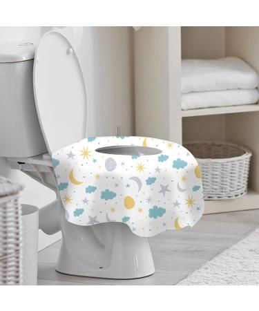 Disposable Toilet Seat Covers for Kids & Adults - Extra Large & Waterproof - 24 Pack Portable Potty Training Protection - Buy Online on GoSupps.com