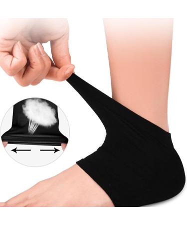 3 Pairs Gel Heel Protectors Padded Heel Socks Heel Support for Plantar Fasciitis Silicone Moisturizing Socks Ventilate Gel Socks for Open Toe Care Skin Cracked Heel Men Women - Buy Online on GoSupps.com