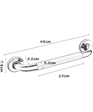 Grab Bar Grab Rails erly Pregnant Women Disabilities Safety Non-slip Barrier-free Bathroom Handrail Bathroom Handle (Size : 48cm - Buy Online on GoSupps.com