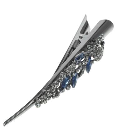 FRCOLOR Bill Clips for Hair Rhinestone Barrettes for Women Bill Clips Hair Sparkle Hair Clips Hair Accessories for Women Rhinestone Hair Miss Fine Metal Big Crocodile