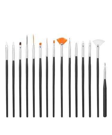 15pcs Painting Brush Set - DIY Nail Art Manicure Tools for Detailed Dotting & Line Drawing - International Shipping Available - Buy Online on GoSupps.com