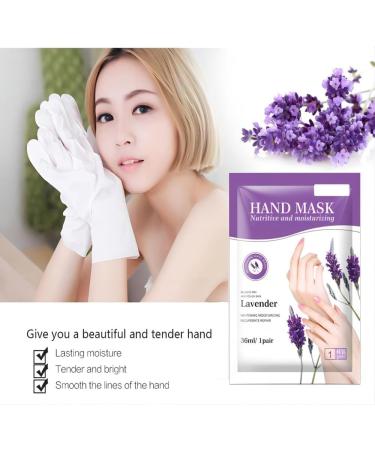 5 Pairs Lavender Hand Moisturizing Gloves Repair Dry Cracked Hands | Anti-Aging Hand Masks for Rough Skin - Buy Online on GoSupps.com