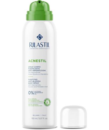 Rilastil Acnestil Anti-Blemish Cleansing Spray Sebonormalalising Soothing with Niacinamide Glycolic Acid and Mandelic Acid 150 ml - Buy Online on GoSupps.com