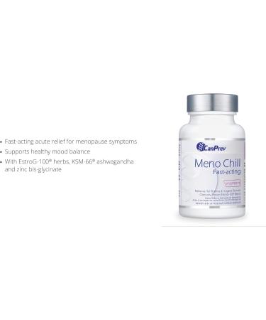 CanPrev - Meno Chill Fast-Acting for Women 60 v-caps - Helps Support Healthy Mood Balance During Menopause - Helps to Relieve Restlessness and Nervousness - Buy Online on GoSupps.com