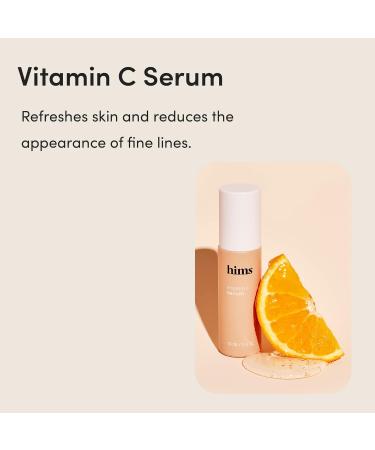 hims Vitamin C Serum for Men - Brightening Skin Toning Treatment - Highly Concentrated Citrus Scent - Vegan & Cruelty-Free - 1oz - Buy Online on GoSupps.com
