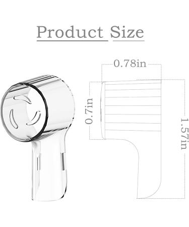 MxTimwan Toothbrush Covers - 8 Pack Electric Toothbrush Head Shells Compatible with Oral-B | Travel Protective Caps - Buy Online on GoSupps.com