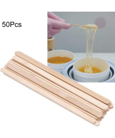 50Pcs Disposable Wooden Wax Spatulas for Hair Removal - Waxing Stick Tools - Buy Online on GoSupps.com