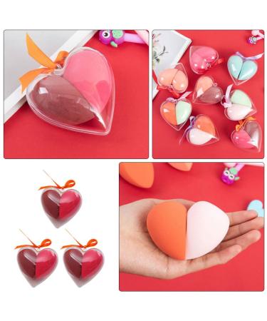 Housoutil Heart-Shaped Makeup Sponge Set - 6 Boxes of Highlighter & Eyeshadow Applicators for Flawless Skin Care | Travel-Friendly Makeup Tools - Buy Online on GoSupps.com