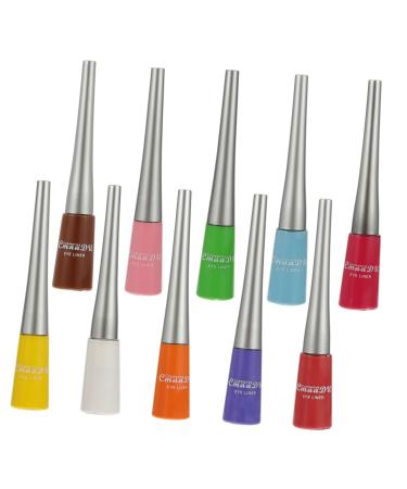 WOFASHPURET 10pcs Colored Liquid Eyeliner Colorful Liquid Eyeliner Household Eyeliners Customer Service