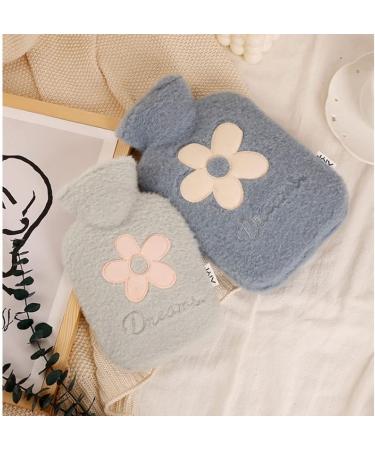 Maies Small Hot Water Bottle 1000ml - Soft Plush Cover for Hot & Cold Therapy | Cute Heating Bag for Comfortable Relief - Buy Online on GoSupps.com