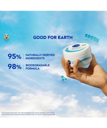 NIVEA Soft Light Moisturizer Cream with Vitamin E & Jojoba Oil for Face Hands and Body 100 ml - Buy Online on GoSupps.com