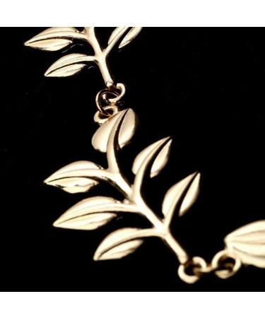 Yueton 2pcs Fashion Ladies Athena Olive Branch Tassel Leaf Hair Clips - Bride Headwear Boho Headbands - Buy Online on GoSupps.com