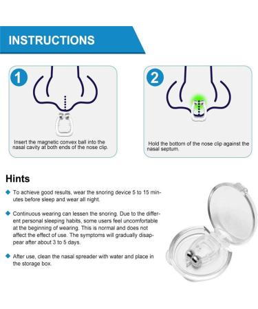 Clipple Anti Snoring Device - 4 PCS Silicone Magnetic Nose Clip | Effective Stop Snoring Solution for Men and Women | Professional Sleeping Aid - Buy Online on GoSupps.com