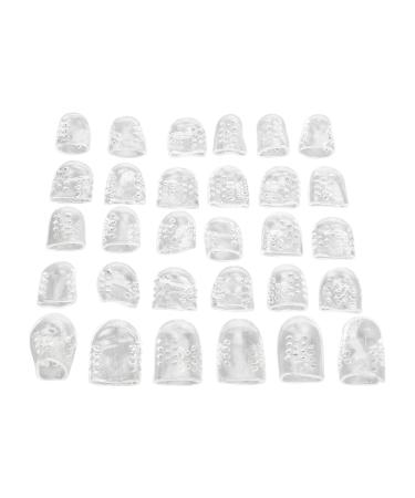 gernie 30 Pieces Toe Sleeves Covers for Onychomycosis Toes Ankle Calluses Anti Wear Protective Cover Rubber Protector Bunion Pads