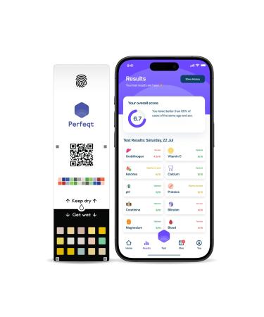 Perfect urine test strip for home with app - advanced tracking for nutrition keto hydration pH value & more - personalized wellness plan & immediate results (4)
