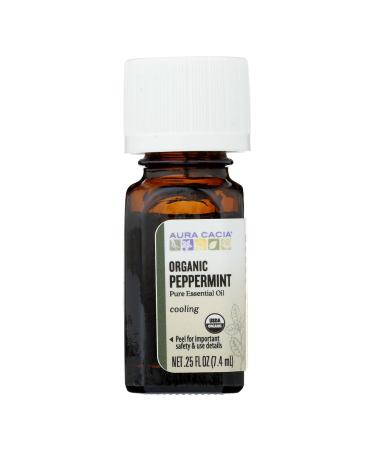 Multi-Purpose Essential Oils 0.25 oz by Aura Cacia Organic Peppermint