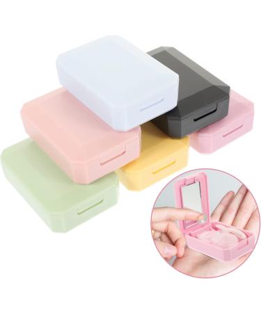JECOMPRIS Contact Lens Container Case with Mirror - 30 Sentences Organizer Travel-Friendly 5 Color Options - Small Storage Bags for Glasses - 6.2x4.4x2.2cm - Buy Online on GoSupps.com