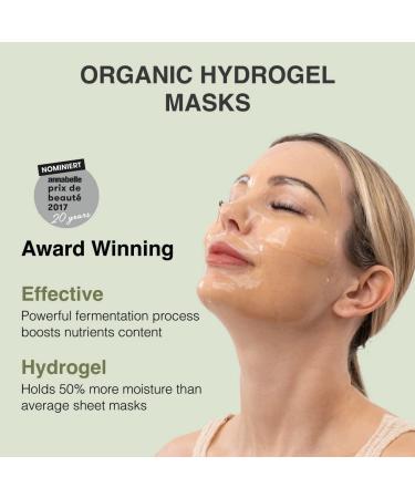 Whamisa Bio-Flower Hydrogel Mask Set (5 EA) - 97.5% Organic Hydrating & Soothing Korean Skin Care for Radiant Bright Skin - Buy Online on GoSupps.com