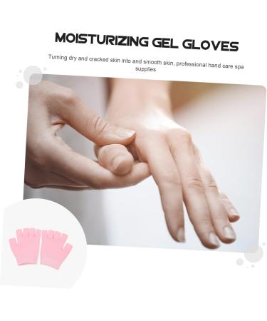 minkissy 1 Pair Gel Moisturizing Gloves Winter Warm Gloves Moisturizing Half Gloves Night Relief Gloves for Women Cold Weather Touchscreen Gloves Dry Hands Skin Care Knitting Miss 15x11cm - Buy Online on GoSupps.com
