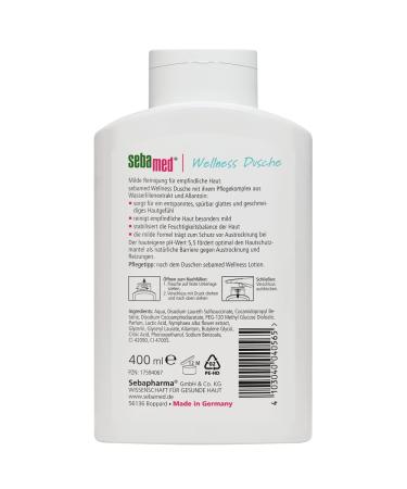 Sebamed Wellness Shower 400ml - Mild Cleanser for Sensitive Skin with Water Lily & Allantoin | Made in Germany | No Microplastics - Buy Online on GoSupps.com