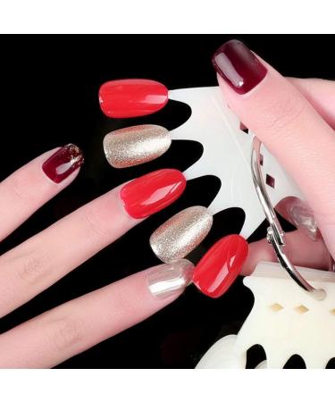 Plastic Nail Art Accessories - 2 Kinds Nail Color Card for Professional Nail Salon | Practice Skills in Natural Colors - Buy Online on GoSupps.com