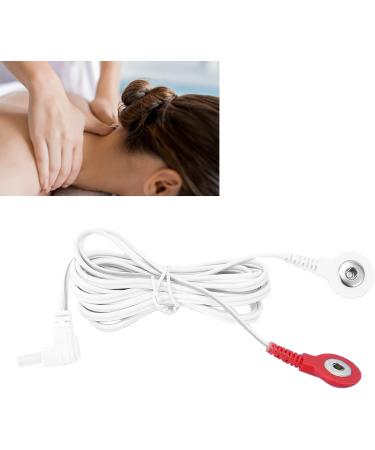 Tens Wire Cable Electrode Lead Wire 59 Inches 2 in 1 Replacement Wires Standard Snap Connection - Red White Button Type - Buy Online on GoSupps.com