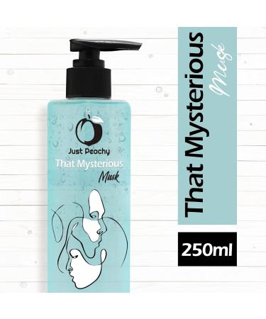Just Peachy That Mysterious Musk Shower Gel - Vegan Body Wash | SLS-Free Paraben-Free Enriched with Hyaluronic Acid & Vitamin E | 250 ml | International Shipping Available - Buy Online on GoSupps.com
