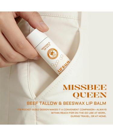 Beef Tallow Lip Balm with Original Beeswax Dual-layer Hydrating Moisturizing for Dry Lips Smooths Texture Delivers Softness & Enhances Natural Shine Unscented 2PC (0.5 oz / 15g / 1pc) - Buy Online on GoSupps.com