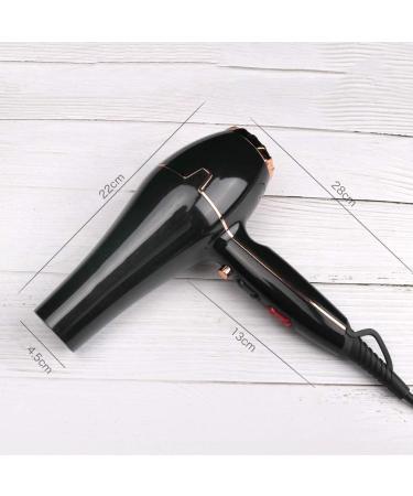 Professional Hair Dryer Ionic Hairdryer 1600W Hair Dryer for Women 2 Speed 3 Heat Settings and Cool Shot Button with 2 Nozzles Negative Ion and Constant Temperature for a Frizz Free Shine Hair Care - Buy Online on GoSupps.com