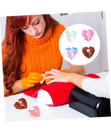 Ipetboom 4sets Nail Practice Holder Nail Showing Stand Nail Palette Nail Tips Display Stand Nail Polish Stand Acrylic Nail Crystal Base Holder Nail Art Accessories Magnetic Resin - Buy Online on GoSupps.com