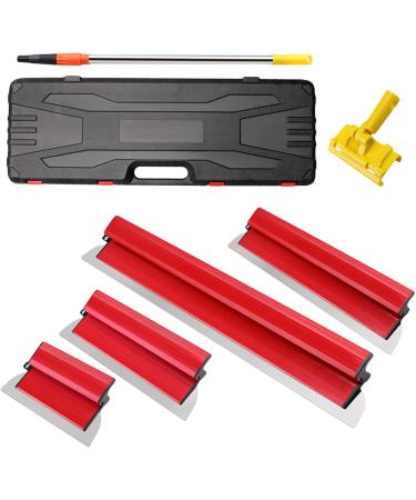 PTILSERY Professional Stainless Steel Skimming Tool with Ergonomical Handle Portable Skimming Hand Tool for Drywall Finishing - Buy Online on GoSupps.com